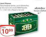 Aktuelle Jever Angebote bei GLOBUS in Bochum Aktuelles Pilsener Angebot bei GLOBUS in Bochum ab 10,99 €