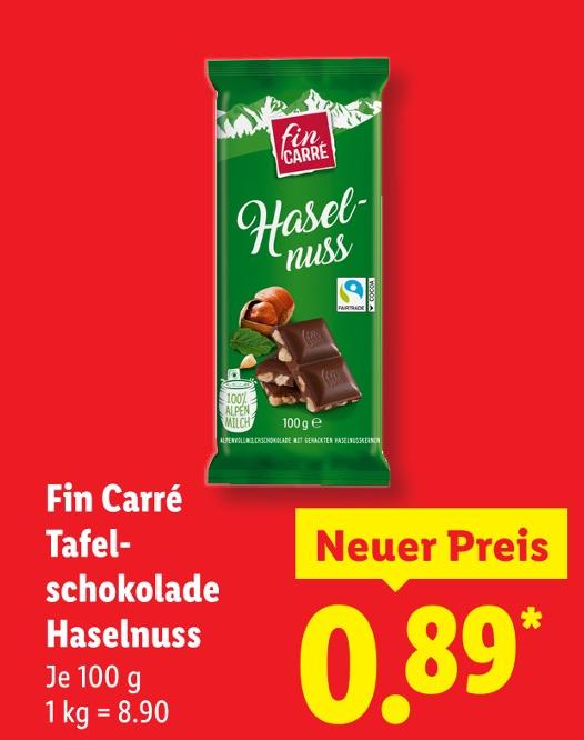 Tafelschokolade Haselnuss