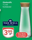 Glaskaraffe Angebote von Van Well Design bei GLOBUS Erfurt für 3,99 €