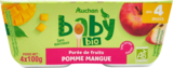 COMPOTES POMME MANGUE AUCHAN BABY BIO - AUCHAN BABY BIO - Auchan Hypermarché COMPOTES POMME MANGUE AUCHAN BABY BIO - AUCHAN BABY BIO à 3,78 € dans le catalogue Auchan Hypermarché