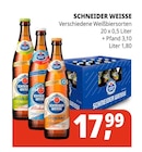 Getränke Hörl - SCHNEIDER WEISSE Angebot im Prospekt SCHNEIDER WEISSE bei Getränke Hörl im Prospekt "" für 17,99 €