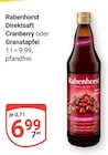 Direktsaft Cranberry Angebote von Rabenhorst bei GLOBUS Mannheim für 6,99 €