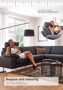 Fisch im Polstermöbel Fischer Prospekt "AUS EIGENER DESIGN WERKSTATT" mit 22 Seiten (Erlangen)