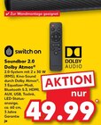 Soundbar im Kaufland Prospekt Soundbar 2.0 Dolby Atmos von switch on im aktuellen Kaufland Prospekt für 49,99 €
