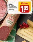 Westfälische Sommerwurst Angebote von Reinert bei REWE Unna für 1,89 €
