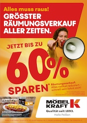 Aktueller Möbel Kraft Möbel & Einrichtung Prospekt in Greppin und Umgebung, "Alles muss raus!" mit 1 Seite, 31.12.2025 - 06.01.2026