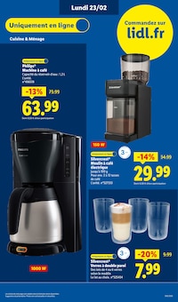 Promotion Electroménager cuisine dans le prospectus Lidl, valable du 19/02/2026 au 25/02/2026 Promo Electroménager cuisine dans le catalogue Lidl du moment à la page 71