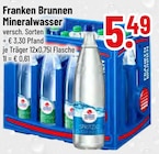 Wasser im Trinkgut Prospekt Mineralwasser von Franken Brunnen im aktuellen Trinkgut Prospekt für 5,49 €