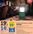 Lanterne solaire hybride - 500 lumens - ENERGIZER en promo chez E.Leclerc Lanterne solaire hybride - 500 lumens - ENERGIZER dans le catalogue E.Leclerc