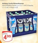 Mineralwasser von Nürburg Quelle für 4,99 € bei GLOBUS im Angebot Mineralwasser von Nürburg Quelle im aktuellen GLOBUS Prospekt