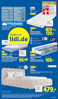 Matratze im Lidl Prospekt "LIDL LOHNT SICH" mit 68 Seiten (Augsburg)
