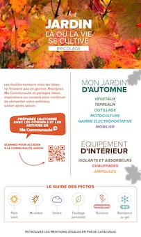 Catalogue de la semaine "JARDIN" avec 2 pages, valide du 29/09/2026 au 12/10/2026 pour Thionville et alentours Prospectus de la semaine "JARDIN" avec 2 pages, valide du 29/09/2026 au 12/10/2026 pour Thionville et alentours