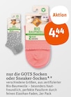 Aktuelles GOTS Socken oder Sneaker-Socken Angebot bei tegut in Wiesbaden ab 4,44 €