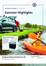 Volkswagen Prospekt für Weilrod mit 1 Seiten Volkswagen Prospekt für Weilrod: "Sommer-Highlights", 1 Seiten, 01.06.2020 - 31.08.2020