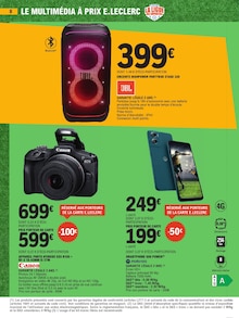 Promotion Caméscope Numérique dans le prospectus E.Leclerc, valable du 05/05/2026 au 16/05/2026 Promo Caméscope Numérique dans le catalogue E.Leclerc du moment à la page 8