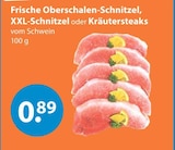 Frische Oberschalen-Schnitzel von  im aktuellen V-Markt Prospekt für 0,89 €