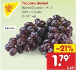 Trauben dunkel Angebote von Markttag bei Netto Marken-Discount Trier für 1,79 €