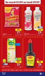Prix et réduction Framboise dans le prospectus Aldi en cours Offre Framboise dans le catalogue Aldi du moment à la page 25