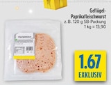 Aktuelle Wurst Angebote bei diska in Erfurt Aktuelles Geflügel-Paprikafleischwurst Angebot bei diska in Erfurt ab 1,67 €