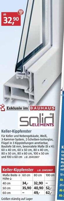 Bauelemente von solid ELEMENTS bei BAUHAUS Bauelemente von solid ELEMENTS bei BAUHAUS im Prospekt "Handzettel KW 18"
