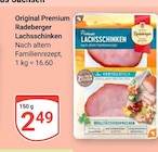 Original Premium Lachsschinken im Angebot bei GLOBUS in Zwickau Original Premium Lachsschinken Angebote von Radeberger bei GLOBUS Zwickau für 2,49 €