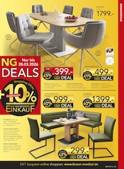 Eckbank im BRAUN Möbel-Center Prospekt in Homburg Aktueller BRAUN Möbel-Center Prospekt mit Eckbank, "BRAUN SHOPPING WEEK", Seite 7