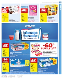 Prix et réduction Danone dans le prospectus Carrefour Market en cours Offre Danone dans le catalogue Carrefour Market du moment à la page 31