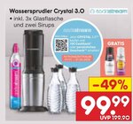 Wassersprudler Crystal 3.0 Angebote von Sodastream bei Netto Marken-Discount Schwerin für 99,99 €