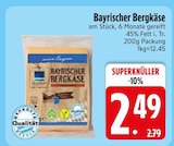 Bayrischer Bergkäse im EDEKA Prospekt Bayrischer Bergkäse von im aktuellen EDEKA Prospekt für 2,49 €