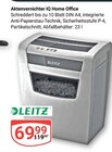 Aktenvernichter IQ Home Office Angebote von Leitz bei GLOBUS Gotha für 69,99 €