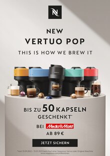 Aktueller Nespresso Prospekt "New Vertuo Pop" mit 3 Seiten