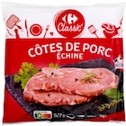 Côtes de porc congelées - CARREFOUR CLASSIC' - Carrefour Market à Chelles Côtes de porc congelées - CARREFOUR CLASSIC' en promo chez Carrefour Market Chelles à 5,99 €