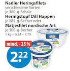 Heringsfilets im Angebot bei V-Markt in Augsburg Heringsfilets Angebote von Nadler bei V-Markt Augsburg für 2,22 €