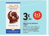 Tablette de chocolat - LINDT dans le catalogue E.Leclerc