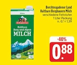 EDEKA Lohr - Haltbare Bergbauern Milch Angebot im Prospekt Haltbare Bergbauern Milch bei EDEKA im Lohr Prospekt für 0,88 €
