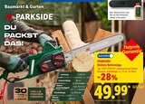 Elektro-Kettensäge von PARKSIDE für 49,99 € bei Lidl im Angebot Elektro-Kettensäge von PARKSIDE im aktuellen Lidl Prospekt