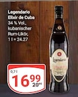 GLOBUS Weischlitz - Legendario Elixir de Cuba Angebot im Prospekt Legendario Elixir de Cuba bei GLOBUS im Weischlitz Prospekt für 16,99 €