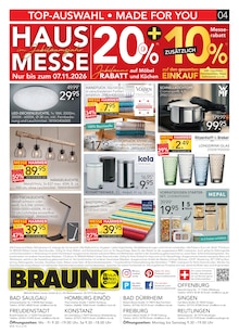 Pfanne im BRAUN Möbel-Center Prospekt "HAUSMESSE" mit 4 Seiten (Reutlingen)