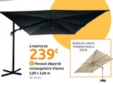 Promo Parasol déporté rectangulaire Vienna à 239,00 € dans le catalogue Mr.Bricolage à Cannes