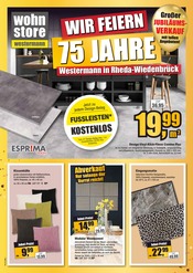 Aktueller wohnstore Westermann Prospekt mit Bodenbelag, "BETTEN-AKTIONSWOCHEN", Seite 1