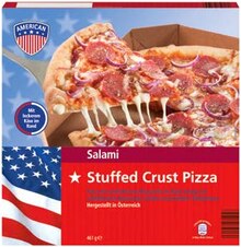 Stuffed Crust Pizza bei ALDI SÜD in Heidenheim Stuffed Crust Pizza im Angebot bei ALDI SÜD Heidenheim für 2,59 €