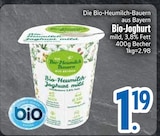 Bio-Joghurt mild im EDEKA Prospekt Bio-Joghurt mild von Die Bio-Heumilch-Bauern im aktuellen EDEKA Prospekt für 1,19 €