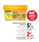 Super U Saint-Amour - Promo Masque Hair Food Promo Masque Hair Food à 2,30 € dans le catalogue Super U à Saint-Amour