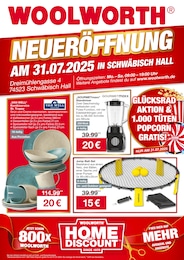 Woolworth Prospekt für Schwäbisch Hall mit 8 Seiten Woolworth Prospekt für Schwäbisch Hall: "NEUERÖFFNUNG IN SCHWÄBISCH HALL", 8 Seiten, 31.07.2025 - 31.07.2025