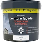 Peinture(d) extérieure façade conditions extrêmes GoodHome blanc 10 L + 20% gratuit - GoodHome - Castorama à Marseille Peinture(d) extérieure façade conditions extrêmes GoodHome blanc 10 L + 20% gratuit - GoodHome en promo chez Castorama Marseille à 69,90 €