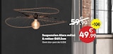 Suspension Alara métal & rattan Ø 69.5cm - Maxi Bazar Suspension Alara métal & rattan Ø 69.5cm à 49,99 € dans le catalogue Maxi Bazar