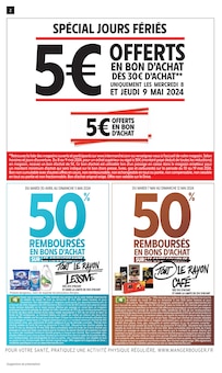 Prospectus Intermarché de la semaine "50% REMBOURSÉS EN BONS D'ACHAT SUR TOUT LE RAYON LESSIVE" avec 2 pages, valide du 30/04/2024 au 12/05/2024 pour Carnoux-en-Provence et alentours