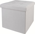 Pouf de rangement carré en promo chez Intermarché Hyper Antony à 5,99 €