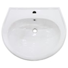 Farbe: weiß Waschtisch, LxB: 60 x 51,5 cm, Keramik, weiß Angebote von Farbe: weiß bei Hagebaumarkt Buchholz für 24,99 €