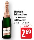Brillant Sekt trocken Angebote von Söhnlein bei E center Singen für 2,69 €
